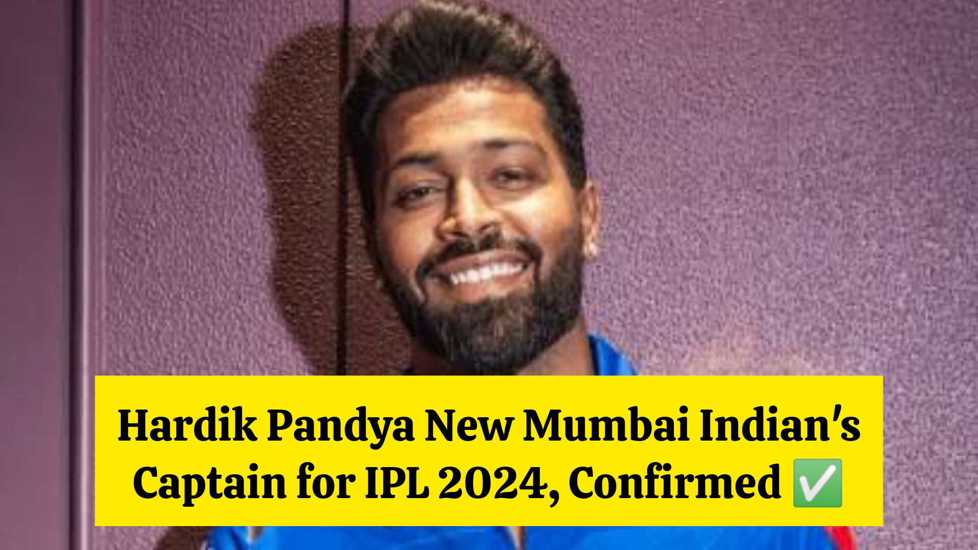 Hardik Pandya New Captain